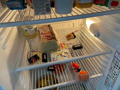 Temperatur Messung im Kühlschrank